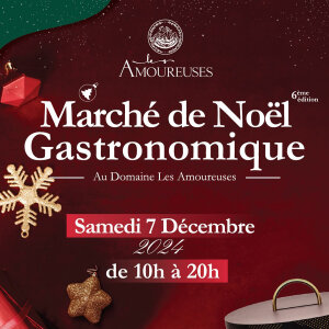 Visuel Marché de Noël Gastronomique Domaine Les Amoureuses